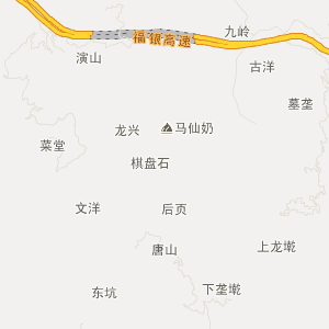 福州市闽清县行政地图