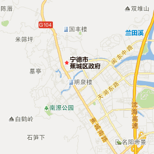 宁德市蕉城区地图