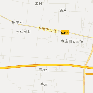 枣庄市峄城区地图