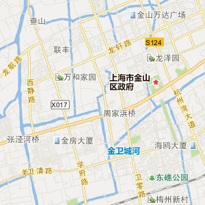 上海市金山区地图