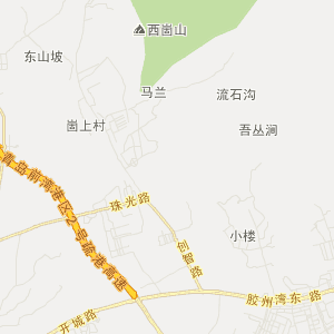 胶南隐珠旅游地图_中国电子地图网图片