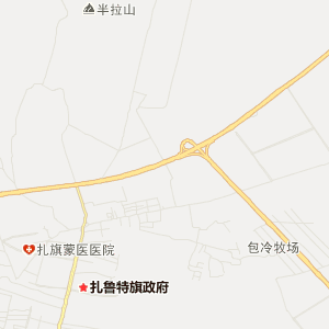 通辽市扎鲁特旗地图