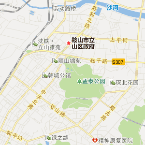 鞍山市铁东区地图