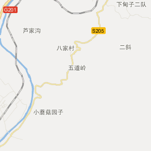 二道江五道江交通地图