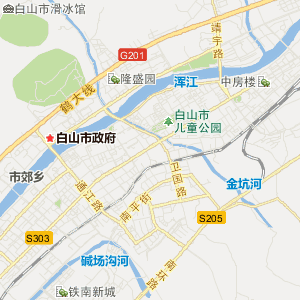 白山市浑江区地图