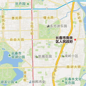 长春市绿园区行政地图