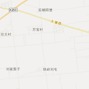 大庆市肇州县行政地图