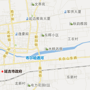 延边族州延吉市地图
