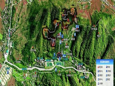 洛阳地图 洛阳市风景区 鸡冠洞风景名胜区