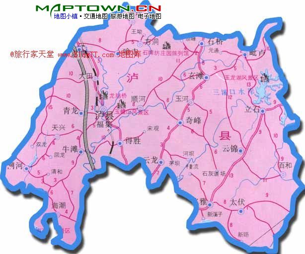 泸州市泸县地图