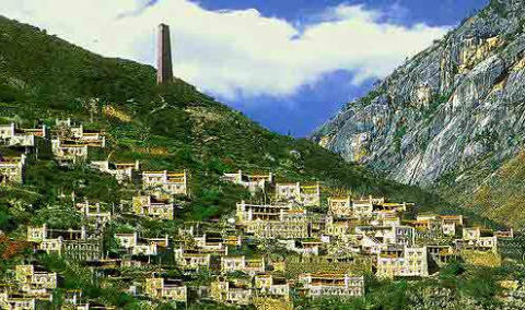 阿坝羌族州金川县地图
