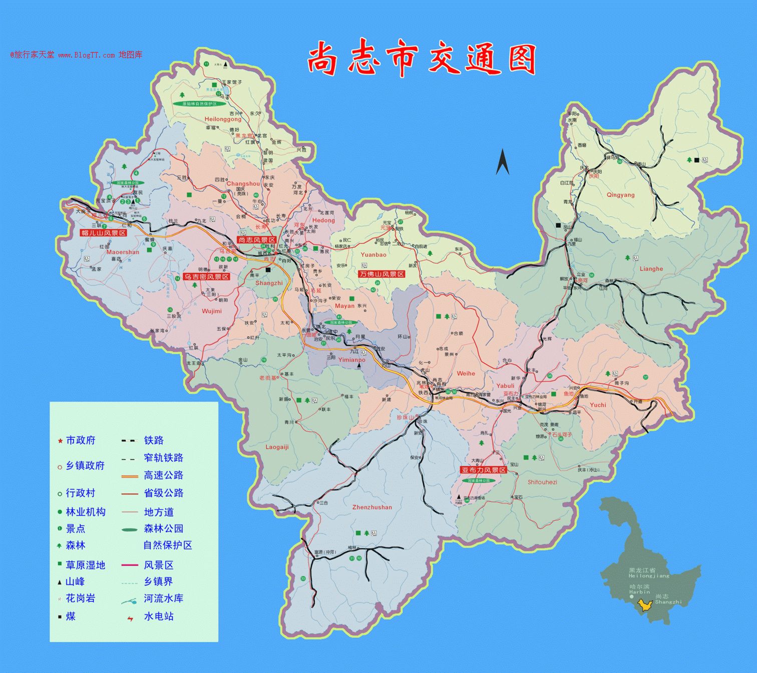 张广才岭西麓,西距省会哈尔滨市127公里,东离牡丹江市177公里,市域总图片