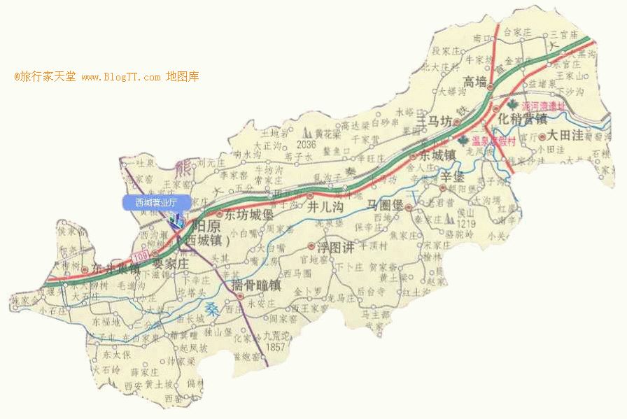 张家口市阳原县地图