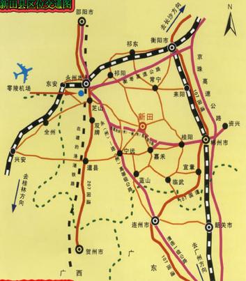 【永州新田县地图】湖南省永州新田县地图查询,永州县