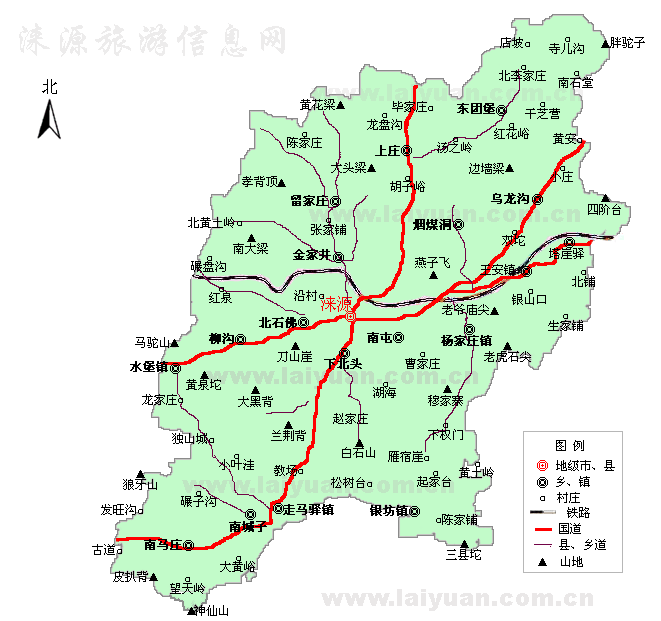 保定市涞源县地图图片