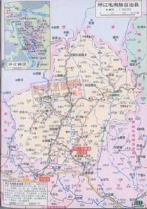 河池市环江毛南族县地图