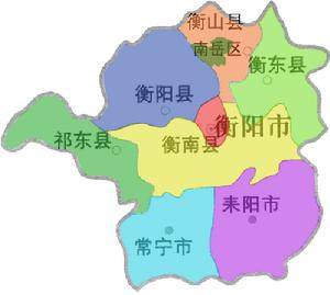 衡阳市地图