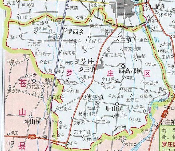 临沂市罗庄区地图