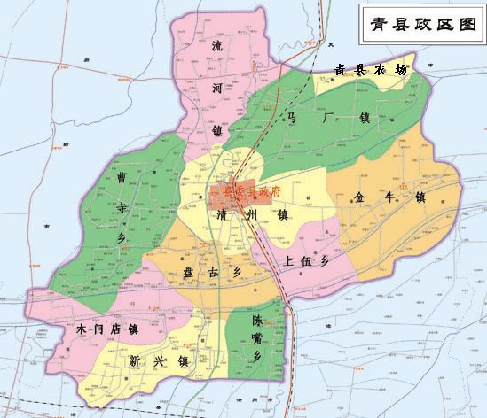 沧州市青县地图