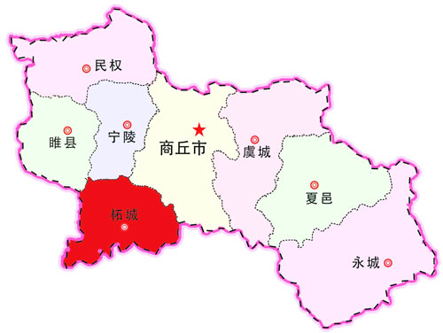 商丘市柘城县地图