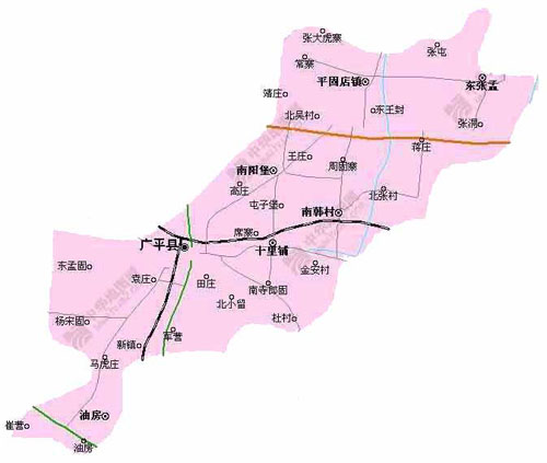 邯郸市广平县地图图片