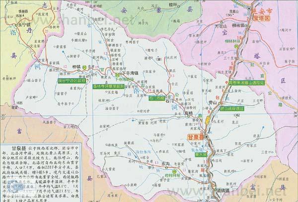 210国道,西延铁路和即将开工建设的黄陵---延安高速公路穿境而过,交通