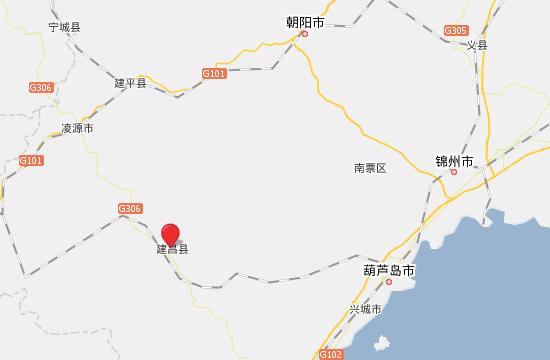 葫芦岛市建昌县地图