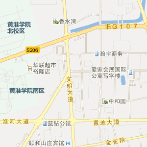 黄淮学院北区地图图片