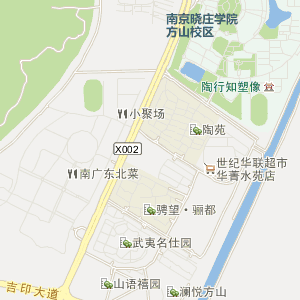 南京晓庄学院校园地图图片