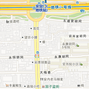 北京安定门地图图片