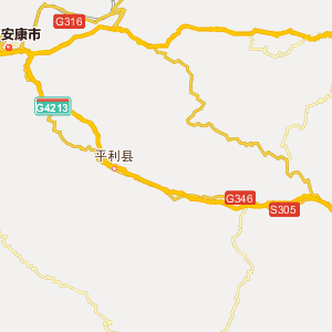 安康市白河县地图