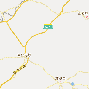 锡林郭勒盟太仆寺旗地理地图