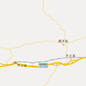 哈尔滨市通河县地图