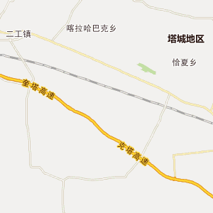 塔城地区地图