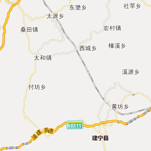 三明市建宁县地理地图