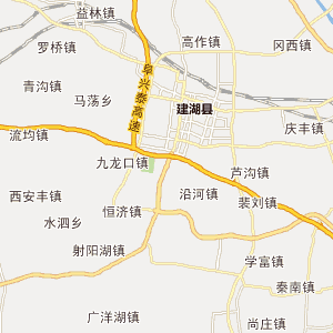 建湖乡镇地图全图图片