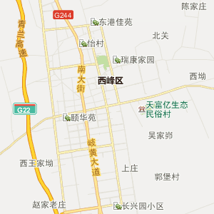 慶陽市旅行社交通地圖