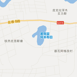 和田地区民丰县地图