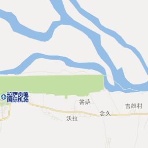 山南市贡嘎县地理地图