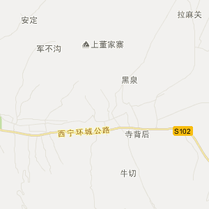 青海省互助县地图图片