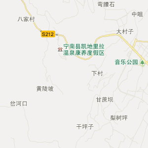 凉山彝族州宁南县地图