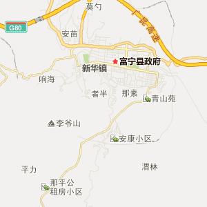 文山壮族苗族自治州富宁县地图