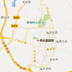 邻水县各乡镇行政地图图片