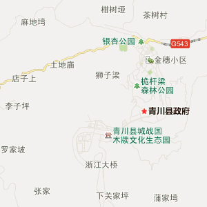 广元市青川县地图