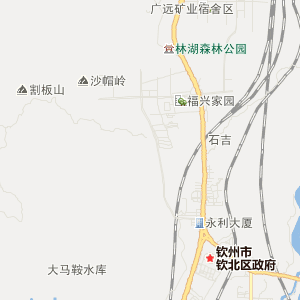 广西钦州地图钦北区图片