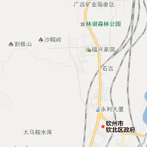 欽州市欽北區地圖