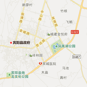 南宁市宾阳县地图