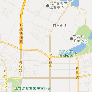康巴什行政区划图图片
