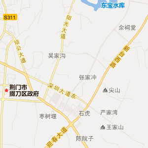 荆门市掇刀区历史地图