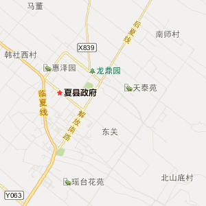 运城市夏县地理地图